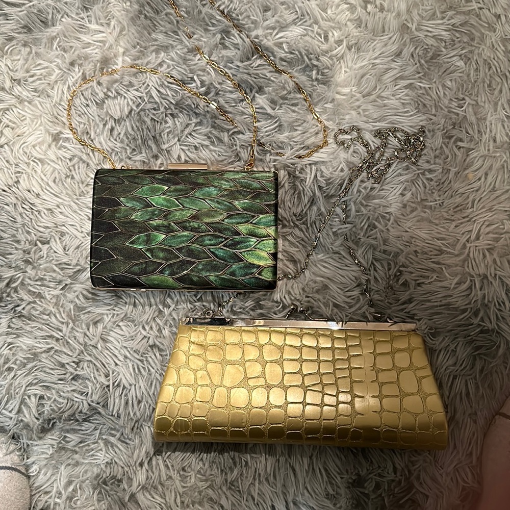 Evening Bag Duo with Crossbody Chains